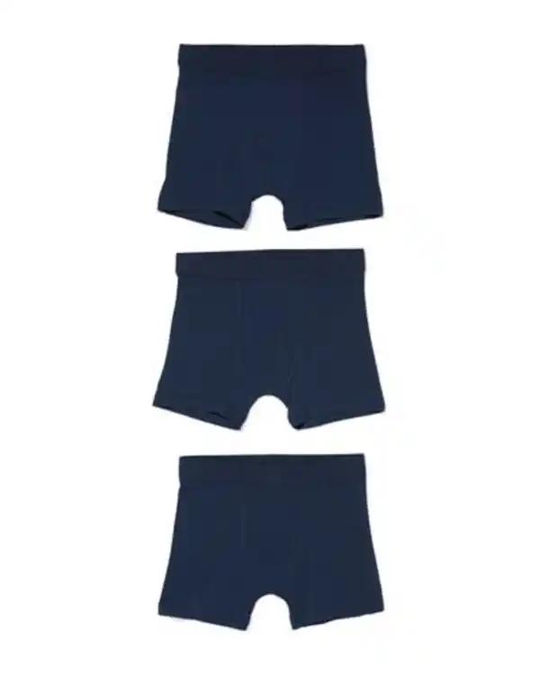 Bild 1 von 3er-Pack Kinder-Boxershorts, Basic, Baumwolle/Elasthan blau