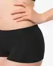 Bild 4 von Nahtlose Damen-Boxershorts, gerippt schwarz