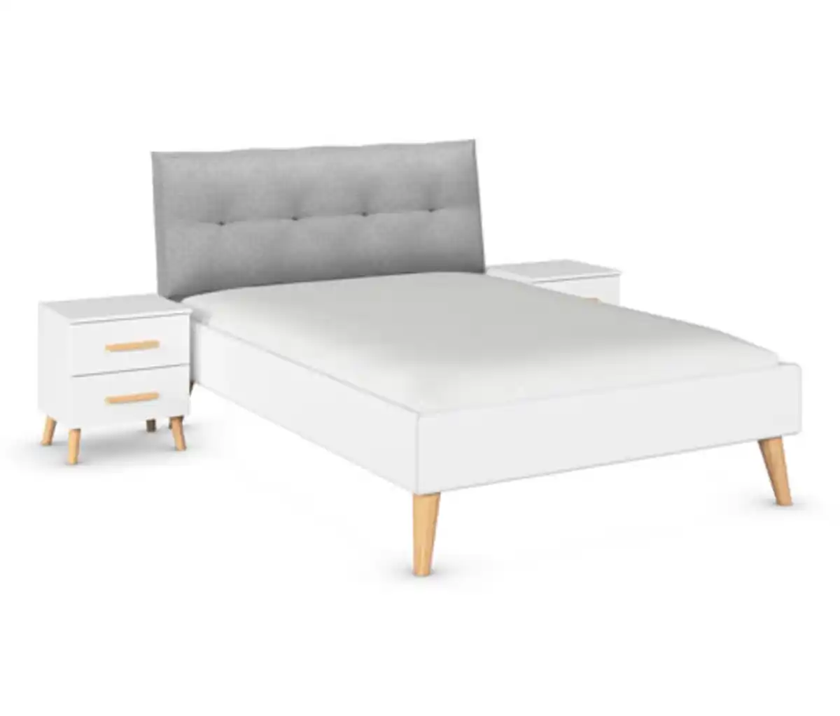 Bild 1 von rauch Bettanlage »Skandi« mit 2 Nachttischen, 140 x 200 cm, weiß