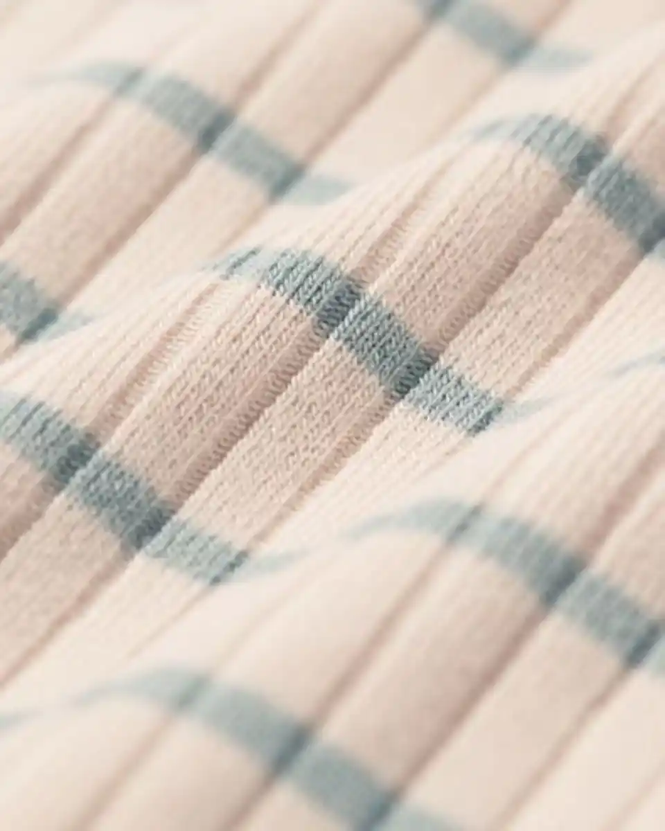 Bild 2 von größenflexibler Newborn-Wickelbody, mit Bambus und Elasthan, Feinripp, Streifen grün