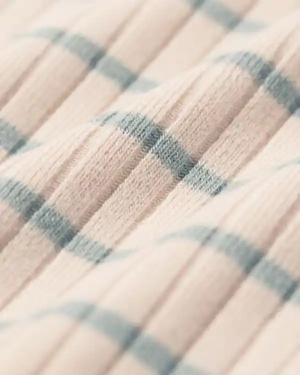 Bild 2 von größenflexibler Newborn-Wickelbody, mit Bambus und Elasthan, Feinripp, Streifen grün