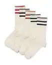 Bild 1 von 5er-Pack Socken, mit Baumwollanteil, gerippt, Streifen eierschalenfarben