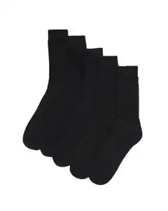 5er-Pack Herren-Sportsocken schwarz