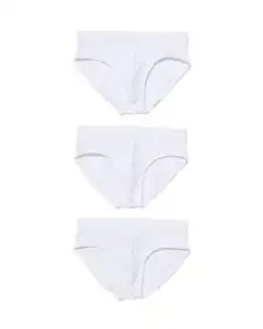 3er-Pack Herren-Slips weiß