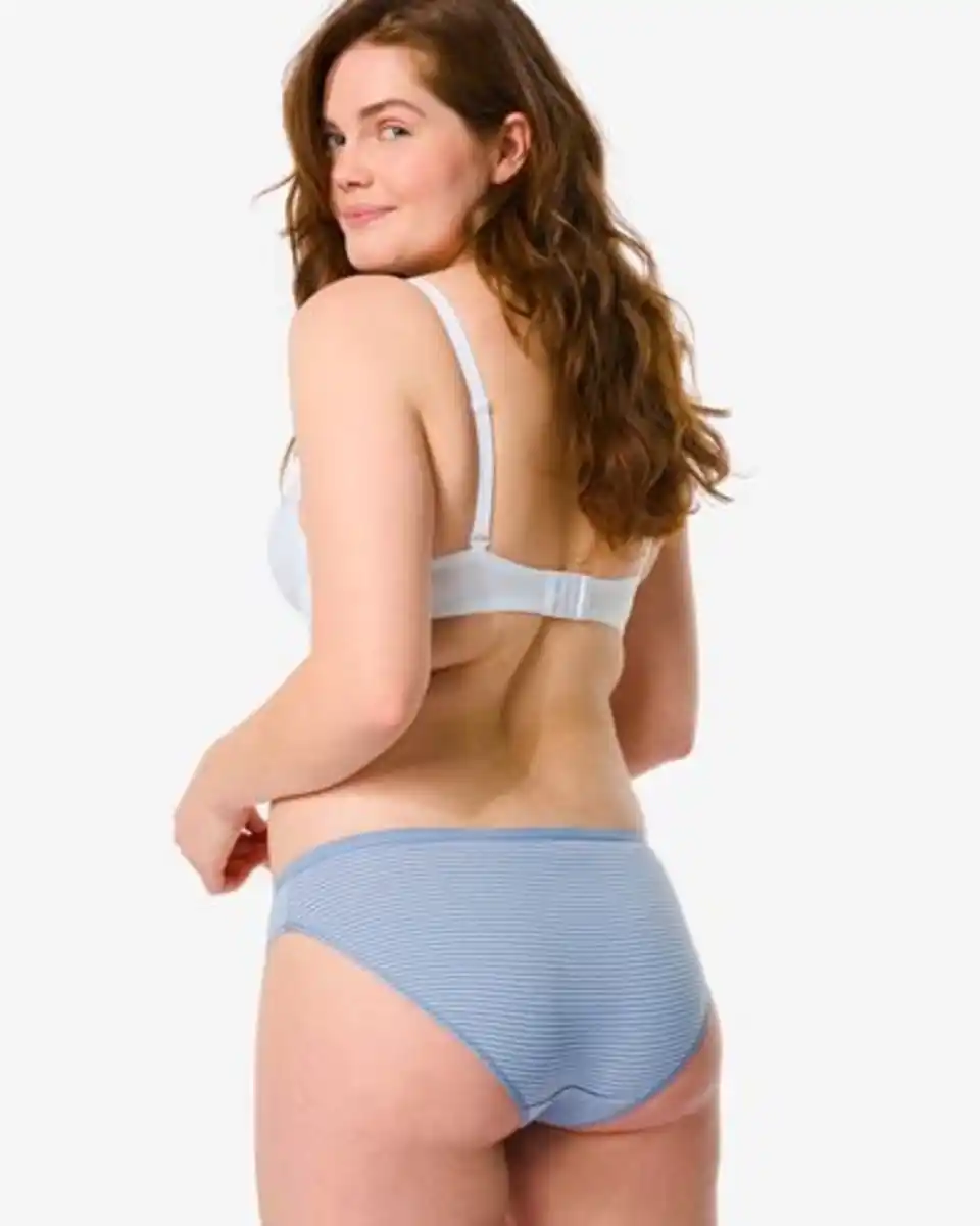 Bild 4 von 2er-Pack Damen-Slips, Baumwolle/Elasthan blau