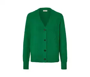 Cardigan mit Strickstruktur, grün