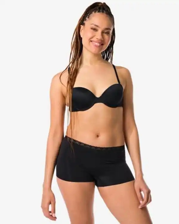 Bild 1 von Damen-Boxershorts, nahtlos schwarz