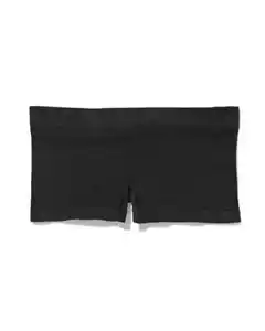Nahtlose Damen-Boxershorts, gerippt schwarz
