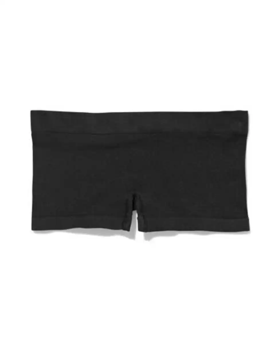 Bild 2 von Nahtlose Damen-Boxershorts, gerippt schwarz