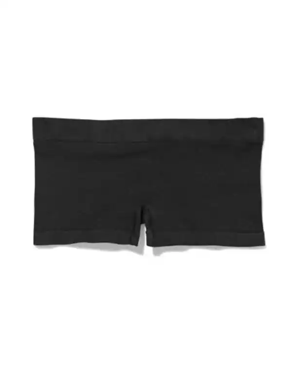 Bild 2 von Nahtlose Damen-Boxershorts, gerippt schwarz