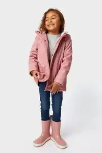 Kinder-Jacke mit Kapuze rosa