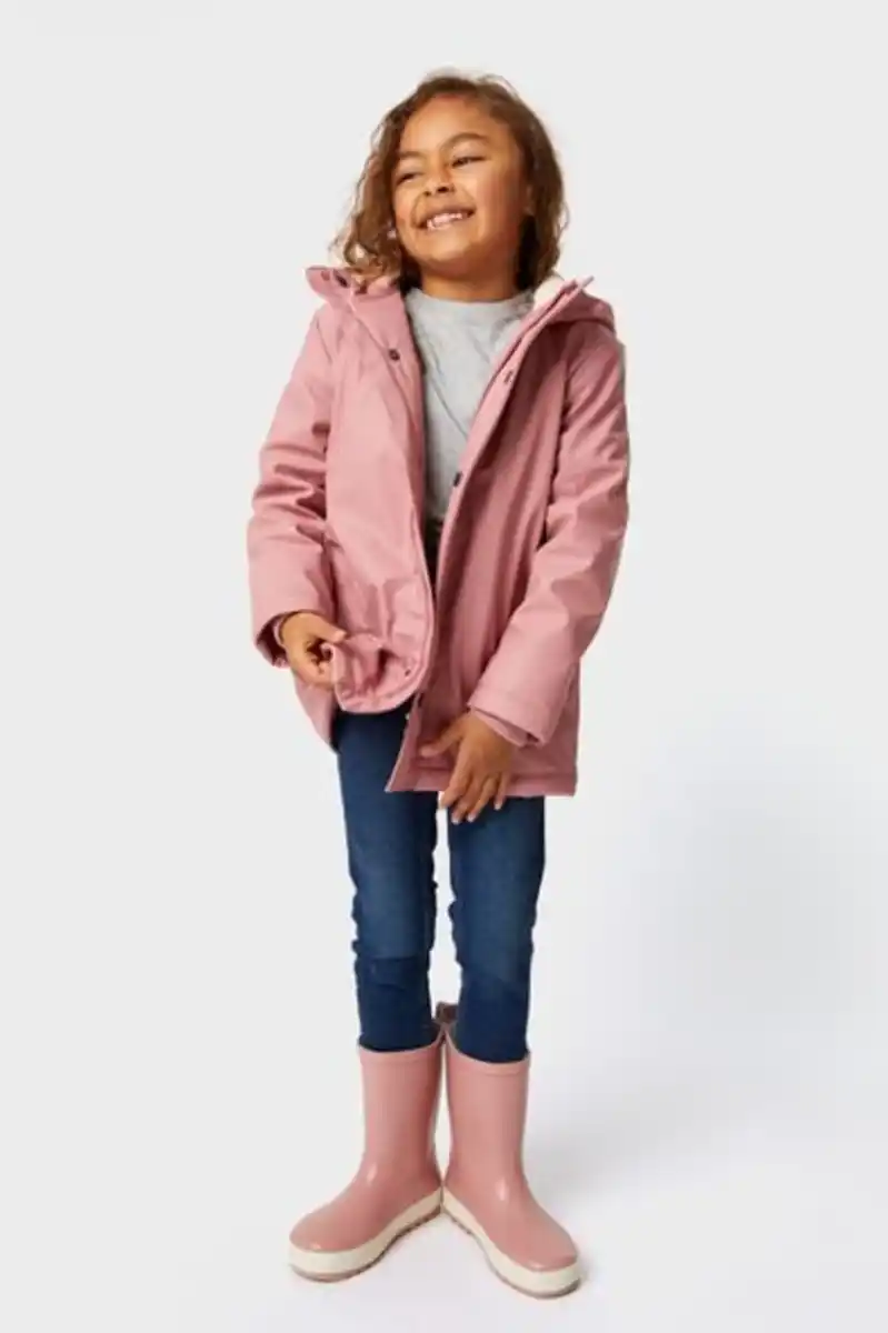 Bild 1 von Kinder-Jacke mit Kapuze rosa
