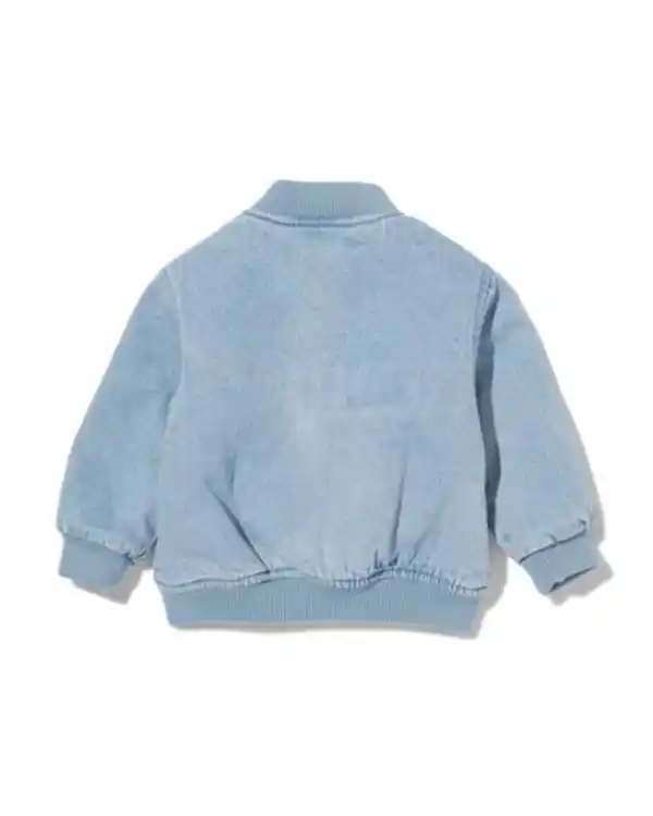Bild 2 von Baby-Bomberjacke Denim hellblau
