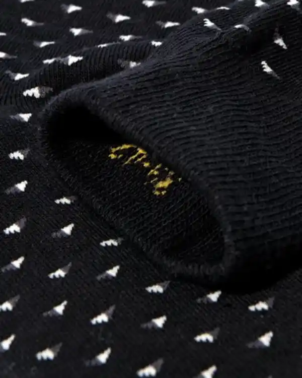 Bild 2 von Herrensocken mit Grafik - 5 Paar schwarz