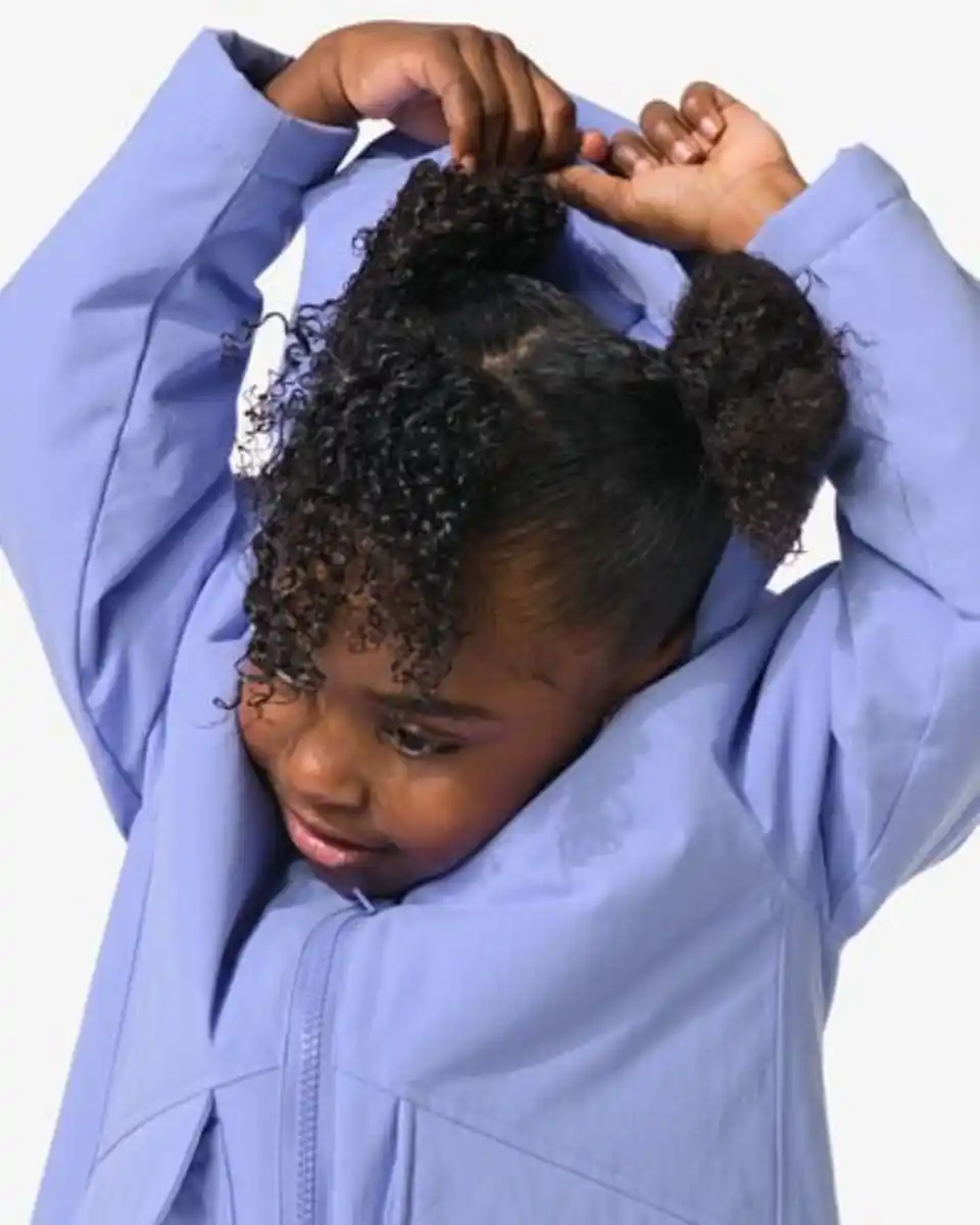 Bild 4 von Kinder-Jacke mit Kapuze violett