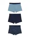 Bild 2 von 3er-Pack Herren-Boxershorts, kurz, Baumwolle/Elasthan dunkelblau