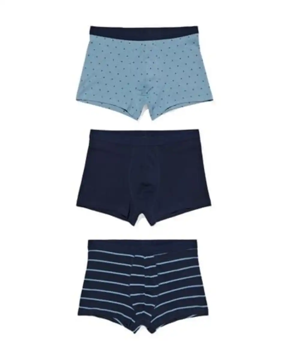 Bild 2 von 3er-Pack Herren-Boxershorts, kurz, Baumwolle/Elasthan dunkelblau