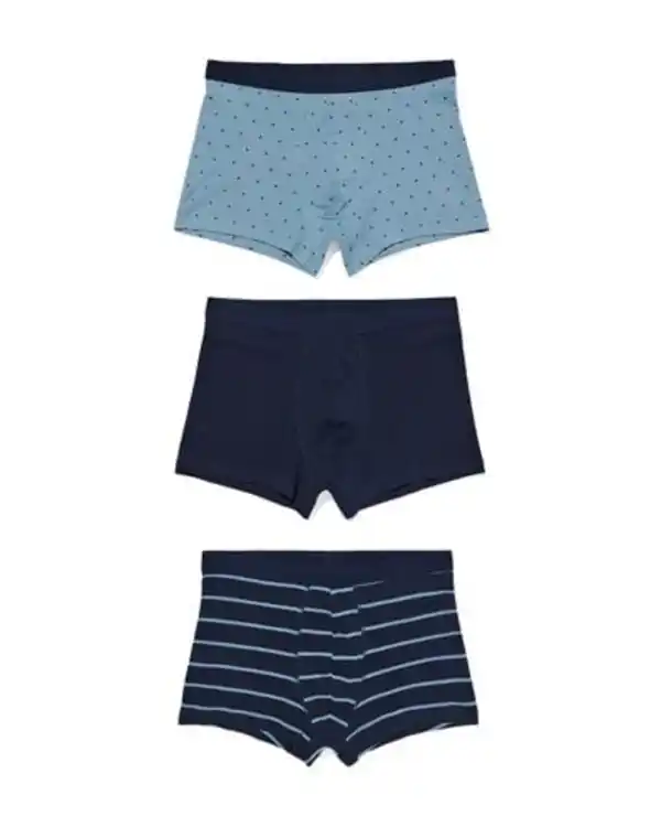 Bild 2 von 3er-Pack Herren-Boxershorts, kurz, Baumwolle/Elasthan dunkelblau