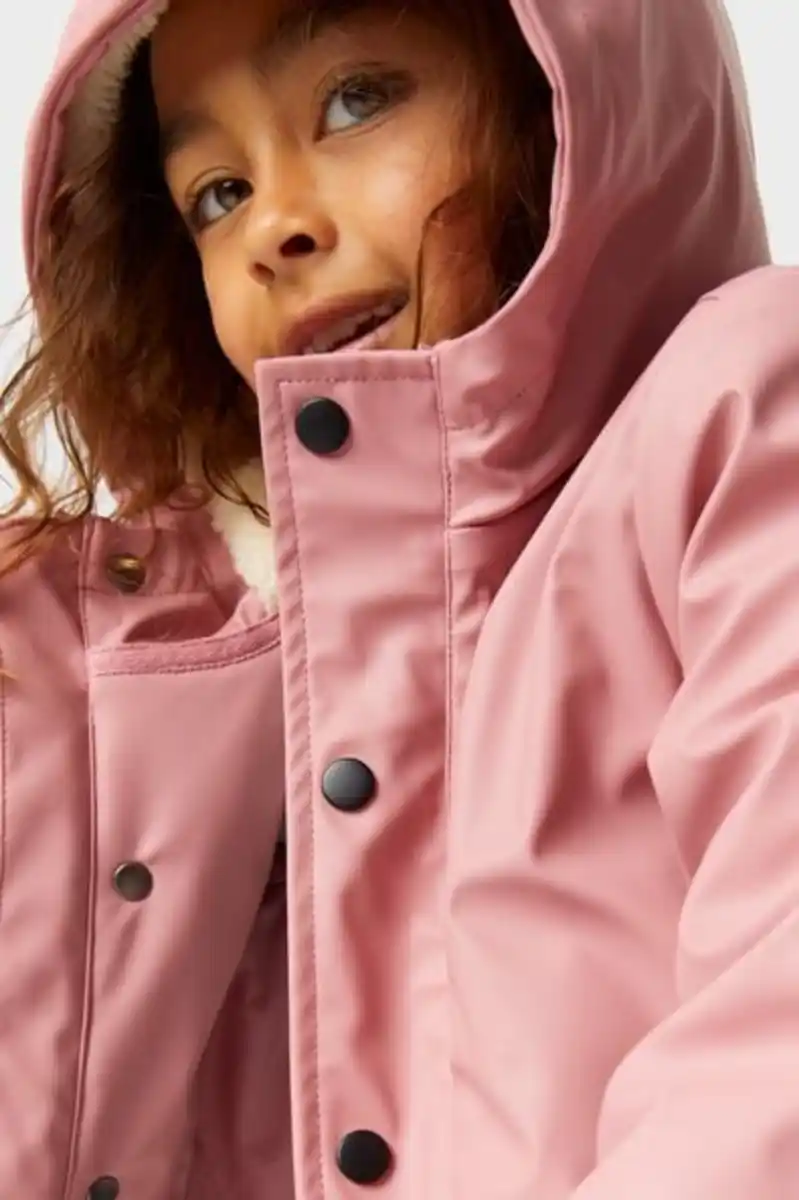 Bild 4 von Kinder-Jacke mit Kapuze rosa