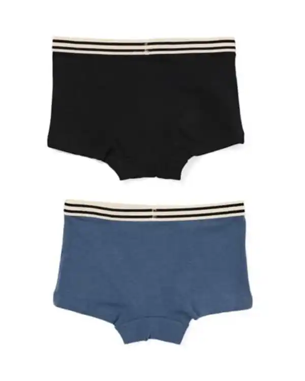 Bild 4 von 2er-Pack Kinder-Boxershorts, Baumwolle/Elasthan schwarz