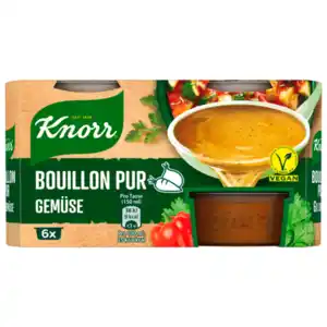 Knorr Bouillon Pur Gemüse Brühe 6x500ml