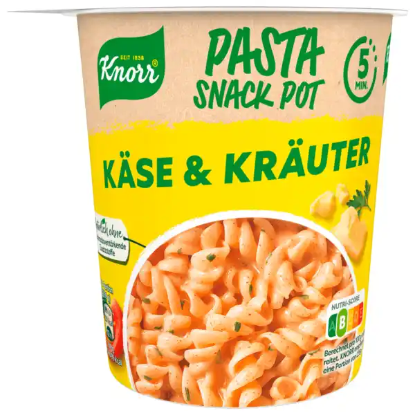 Bild 1 von Knorr Pasta Snack Pot Käse & Kräuter 59g