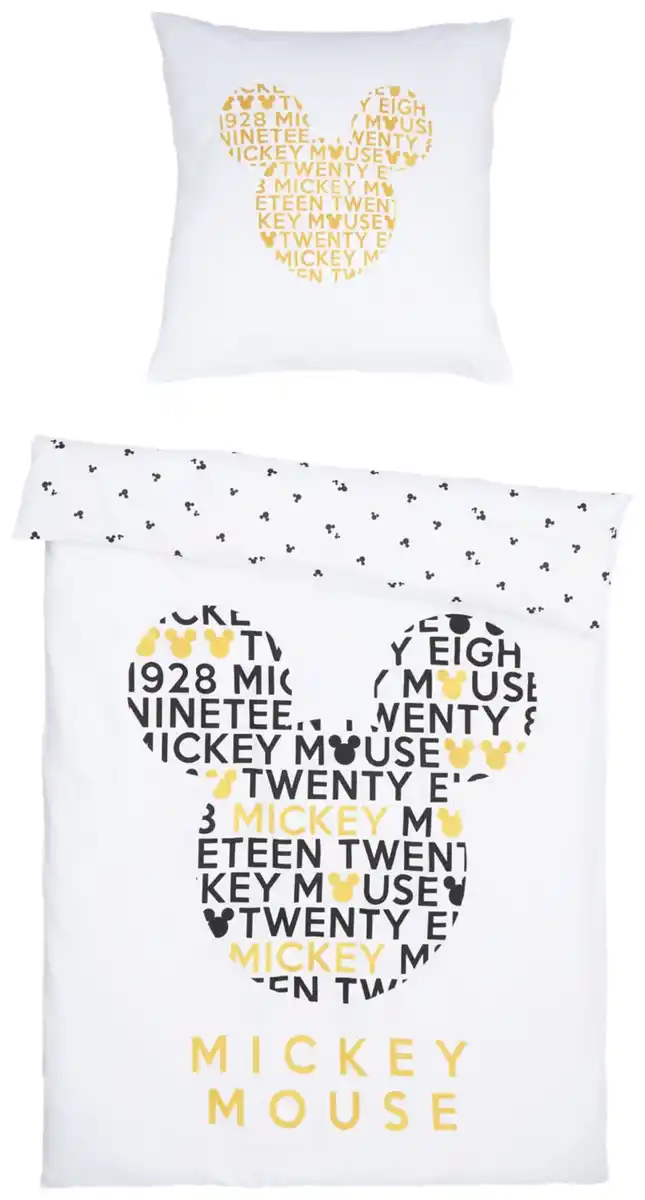 Bild 3 von Bettwäsche-Set »Mickey & Minnie«, 2-teilig