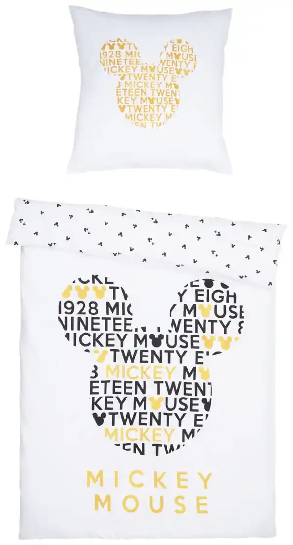 Bild 3 von Bettwäsche-Set »Mickey & Minnie«, 2-teilig