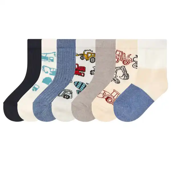 Bild 1 von KUNIBOO® Kinder-Socken, 7 Paar