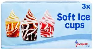 JACQUES ICE Softeis-Cups, 3 x 140-ml-Packg.