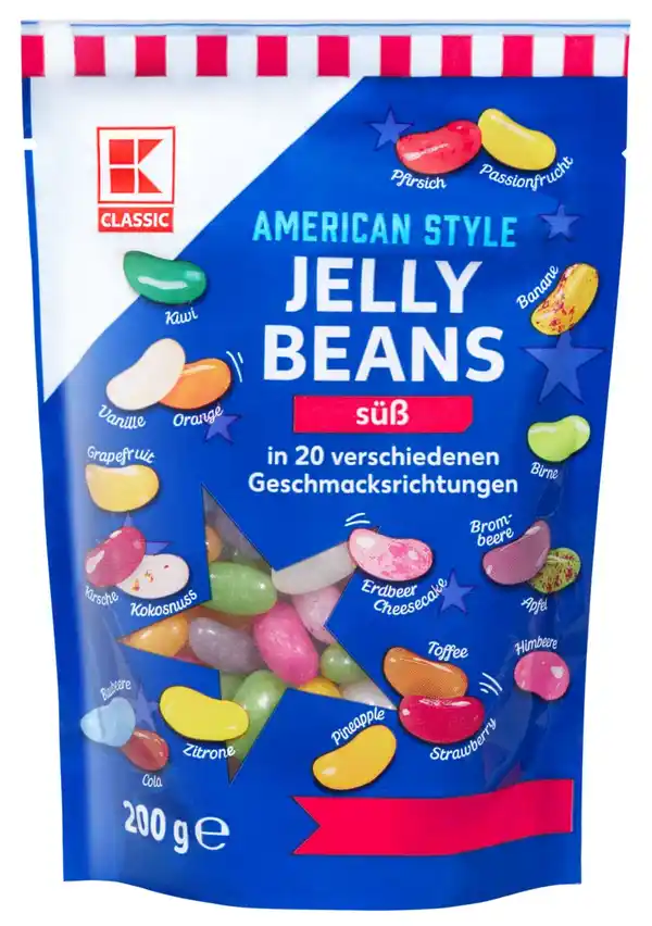 Bild 1 von K-CLASSIC American Style Jelly Beans, 200-g-Beutel