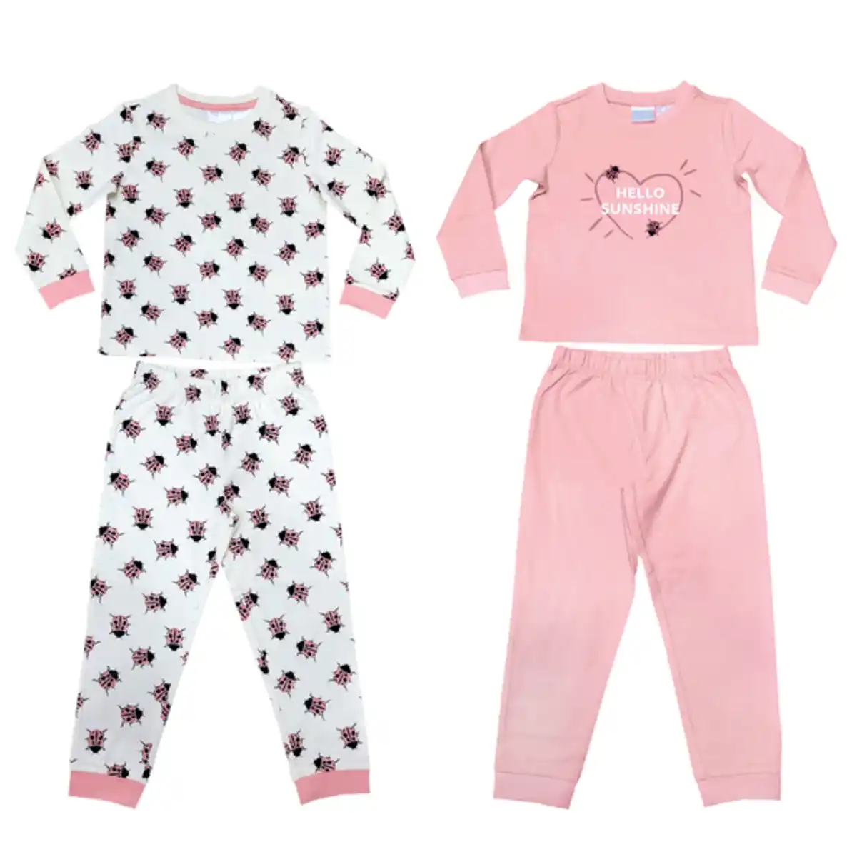 Bild 1 von Pyjama, pink/beige, 98/104, 2er Set