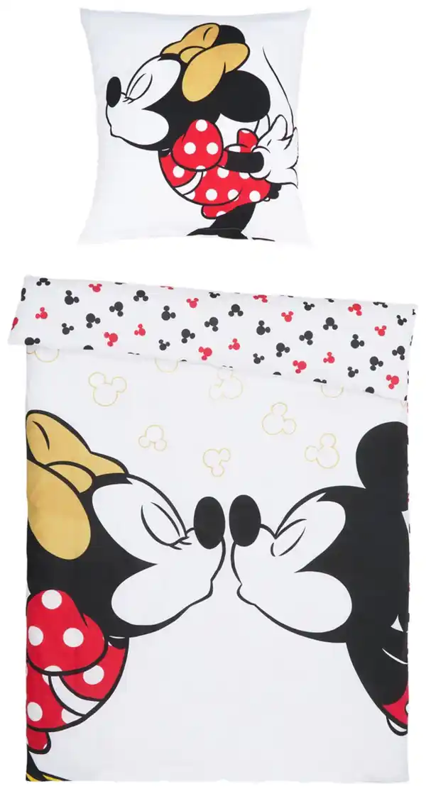Bild 2 von Bettwäsche-Set »Mickey & Minnie«, 2-teilig