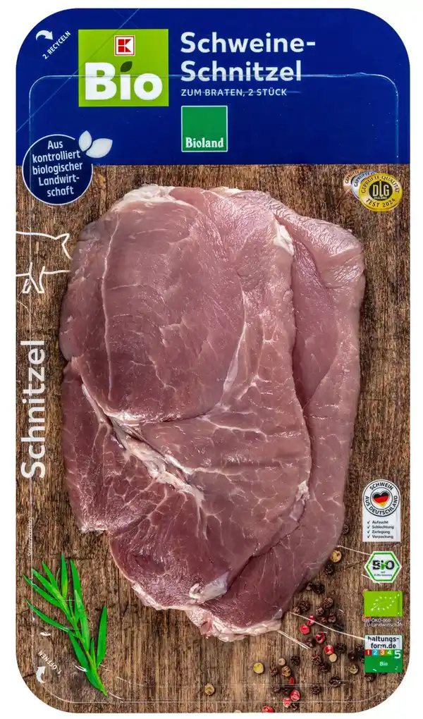 Bild 1 von K-BIO Bioland Schweineschnitzel, kg