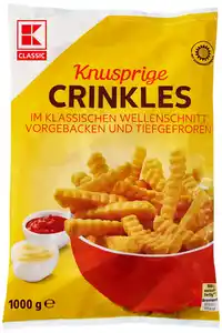 K-CLASSIC Pommes Crinkles, 1-kg-Beutel