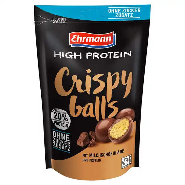 Bild 1 von EHRMANN, High Protein Crispy Bal, Milchschokolade