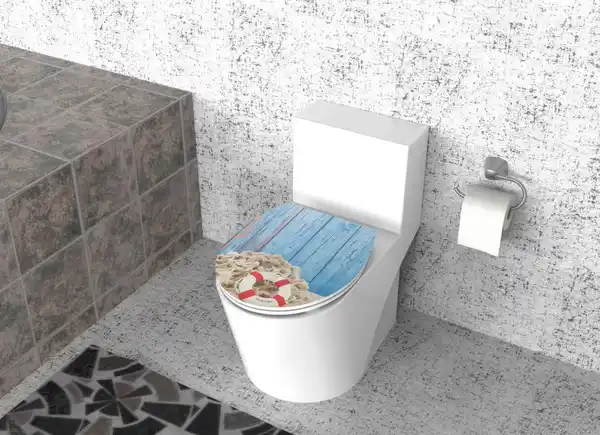 Bild 2 von Duschwell Duroplast WC-Sitz Carving Printing - Rettungsring