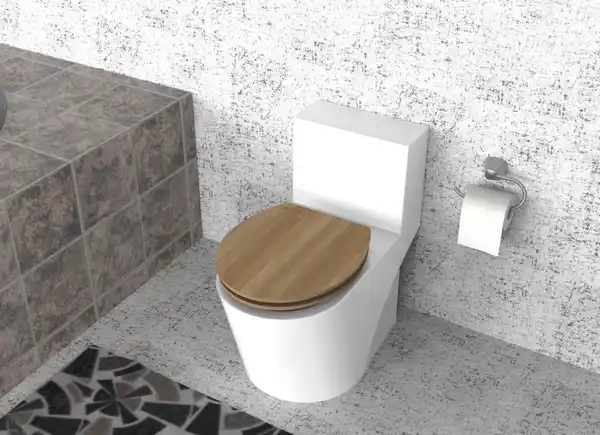 Bild 2 von Duschwell MDF WC-Sitz Melamine - Holz