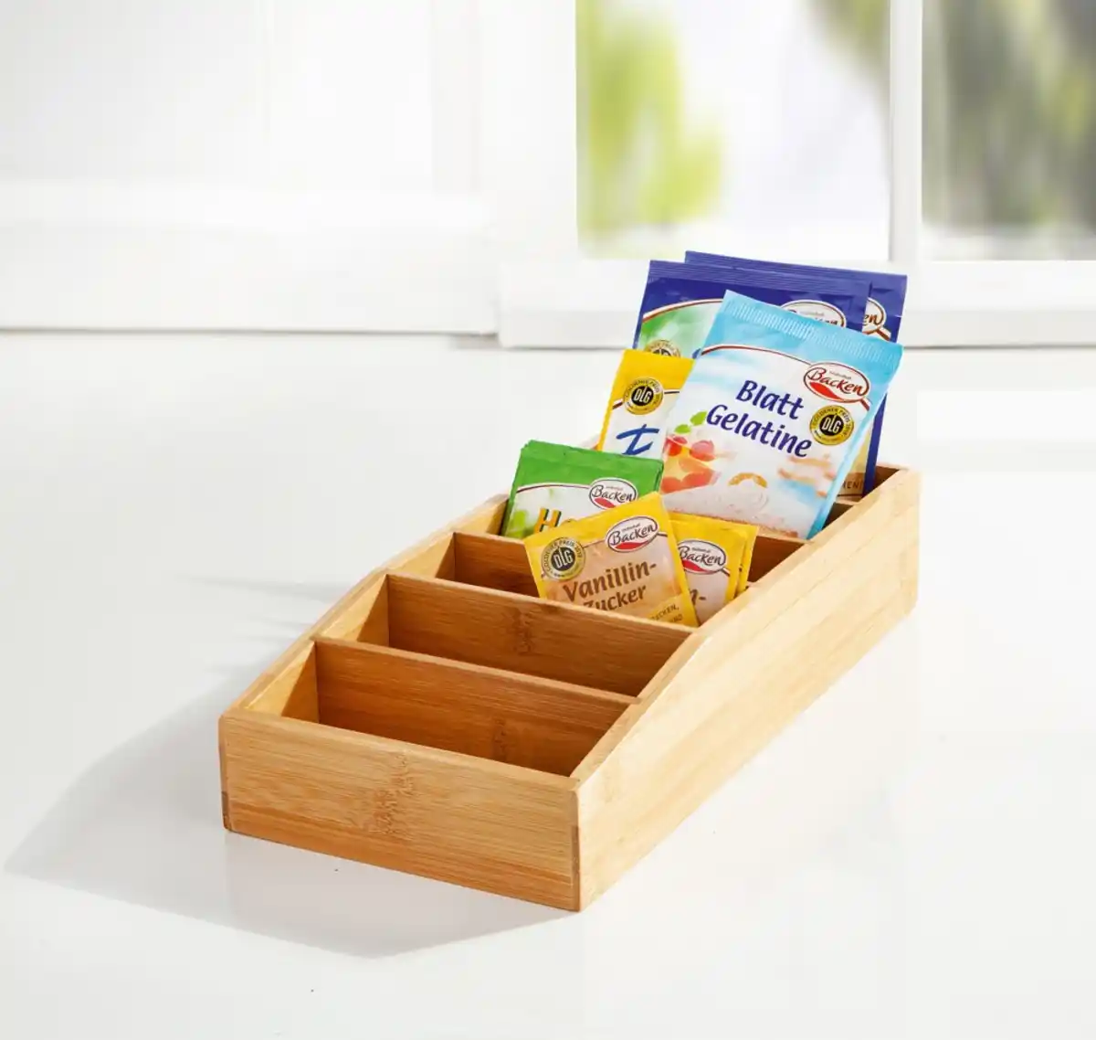 Bild 1 von Bambus-Aufbewahrungsbox mit 6 Fächern