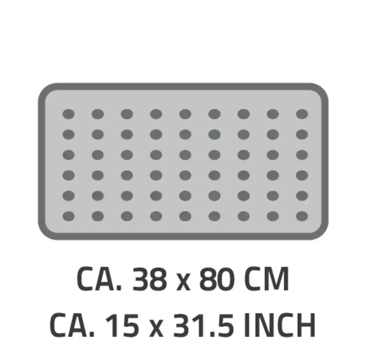 Bild 3 von Badewanneneinlage Playa ca. 38x80 cm, orange, 100% TPE