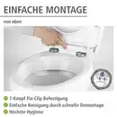 Bild 2 von Toilettensitz Droplets Hochglanz, WC-Sitz mit Absenkautomatik, Schnellbefestigung