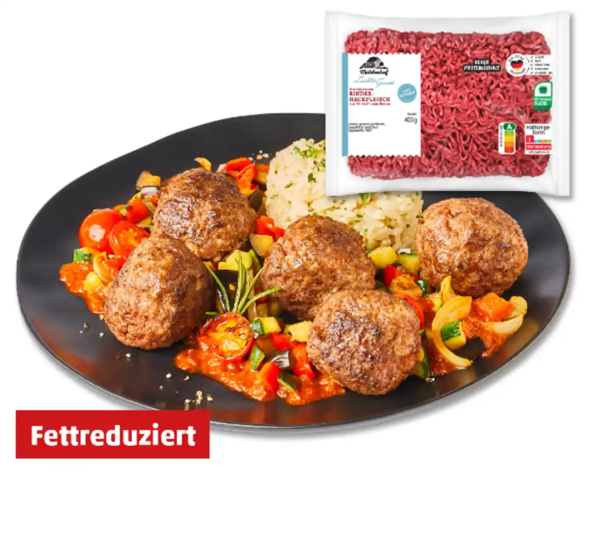 Bild 1 von MÜHLENHOF Leichter Genuss Frisches Rinder-Hackfleisch