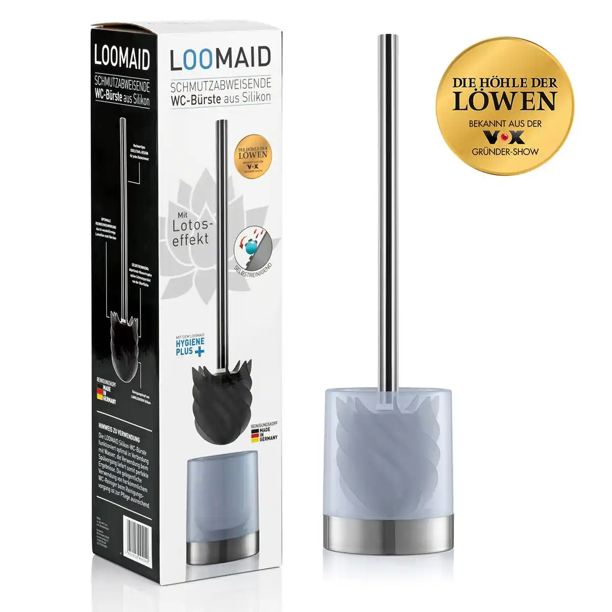 Bild 4 von WC-Bürste Silikonkopf Edelstahl / Anthrazit mit Ständer