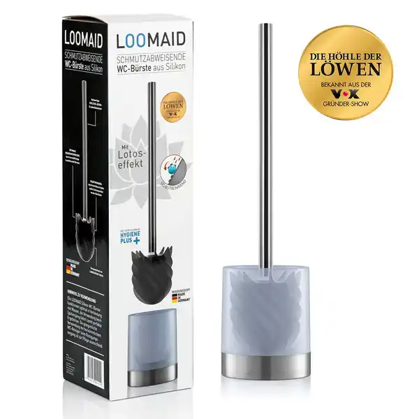 Bild 4 von WC-Bürste Silikonkopf Edelstahl / Anthrazit mit Ständer