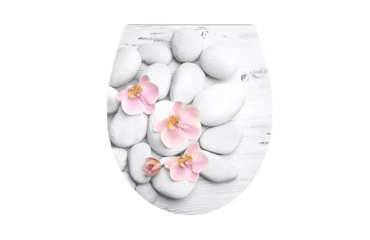 Bild 1 von Duschwell Duroplast WC-Sitz Carving Printing Stein Orchidee