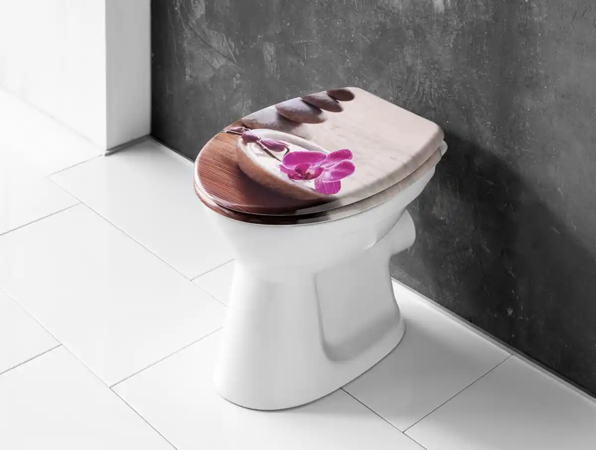 Bild 4 von WC-Sitz mit Schnellverschluss - Orchidee