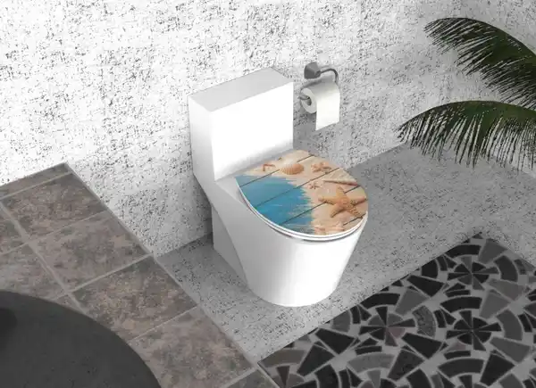 Bild 3 von Duschwell Duroplast WC-Sitz Carving Printing - Muschel