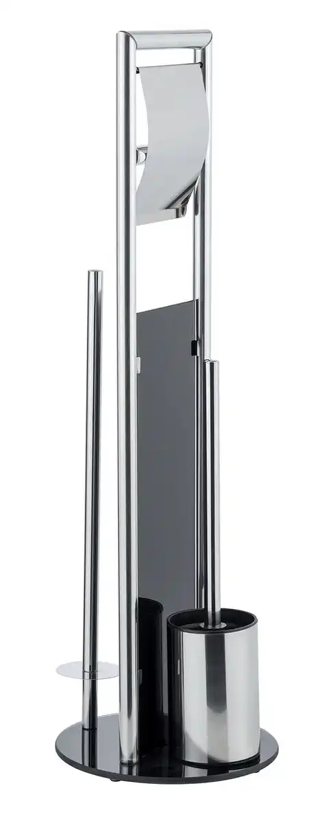 Bild 4 von WC-Garnitur Mod. Ravina Edelstahl glänzend, mit Toilettenbürste, Toilettenpapierhalter & Ersatzrolle