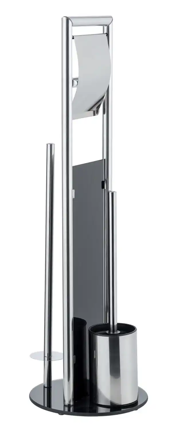 Bild 4 von WC-Garnitur Mod. Ravina Edelstahl glänzend, mit Toilettenbürste, Toilettenpapierhalter & Ersatzrolle