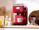 Bild 2 von Russell Hobbs Siebträger Retro Espressomaschine Rot + 2 Tasseinsätzen + Wassertank+ Milchschaumdüse